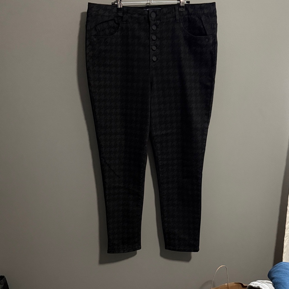 Ricki's Black Houndstooth Skinny Jeans